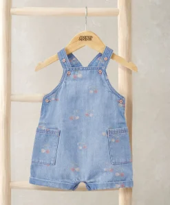 Cherry Denim Dungarees