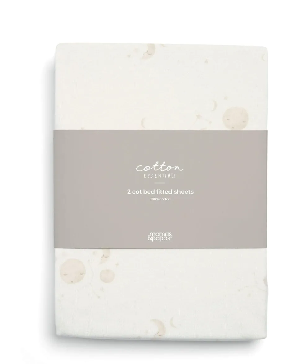 Cotbed Fitted Sheets (2 pack) - Cosmic Sky