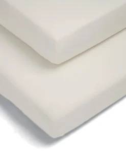 Cot Fitted Sheets (2 Pack) - Cream