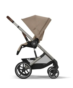 Cybex Balios Bundle with Cybex Cloud T i-Size Rotating Baby Car Seat & Rotating Base (7 Pieces) -Almond Beige