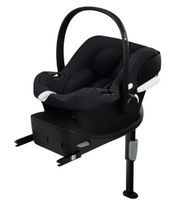 Cybex Balios Pushchair Bundle with Cybex Aton B2 i-Size Car Seat & Base (6 Pieces) - Moon Black
