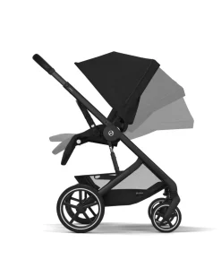 Cybex Balios Pushchair Bundle with Cybex Cloud T Car Seat (7 pieces) - Moon Black