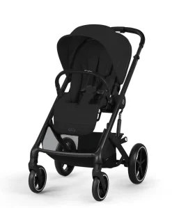 Cybex Balios Pushchair Bundle with Cybex Cloud T Car Seat (7 pieces) - Moon Black