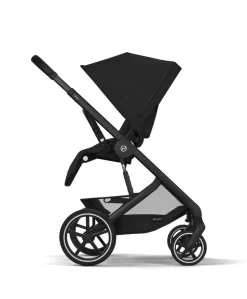 Cybex Balios Pushchair Bundle with Cybex Cloud T Car Seat (7 pieces) - Moon Black