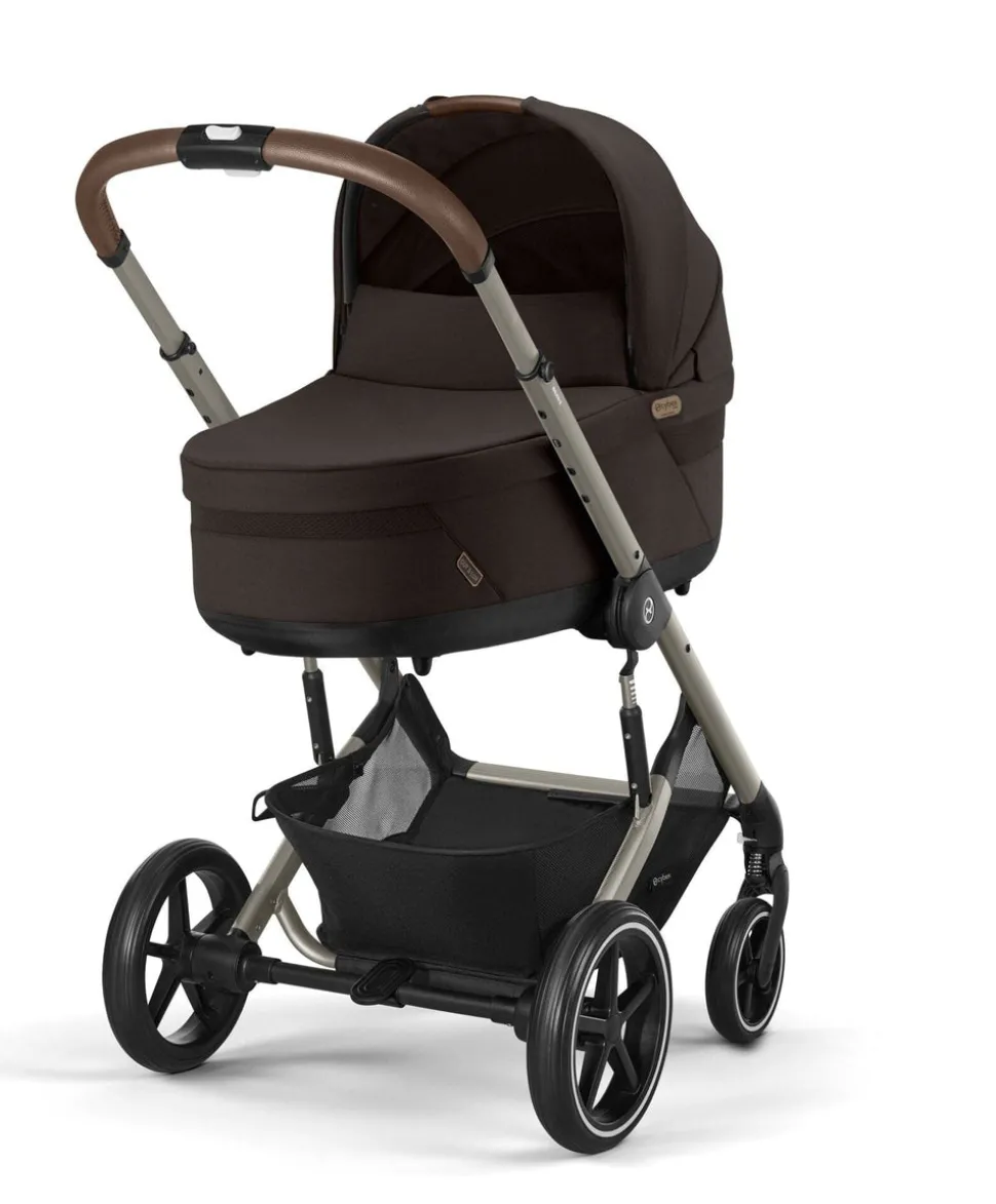 Cybex Balios S Lux Pushchair Bundle With Cybex Cloud T i-Size Rotating Baby Car Seat & Base (7 Pieces) - Chocolate Brown