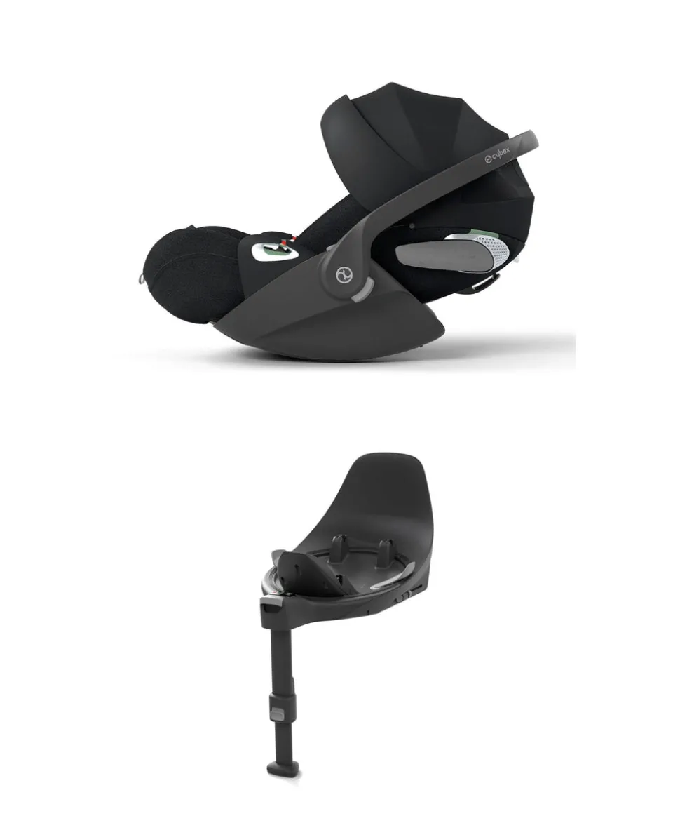Cybex Cloud T i-Size + Baby Car Seat & Base Bundle - Sepia Black