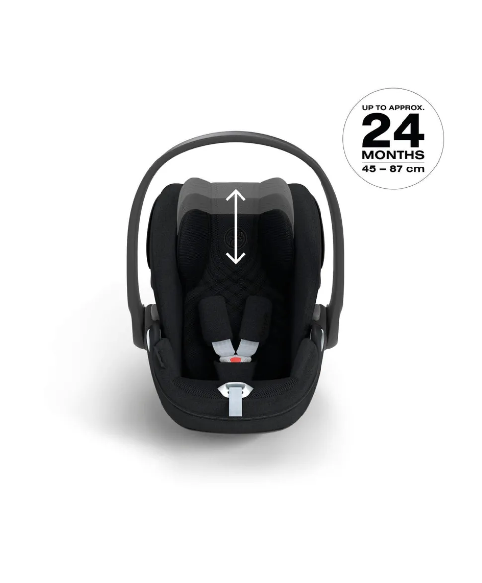 Cybex Cloud T i-Size + Baby Car Seat & Base Bundle - Sepia Black