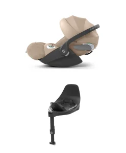 Cybex Cloud T i-Size + Baby Car Seat & Base Bundle – Cozy Beige