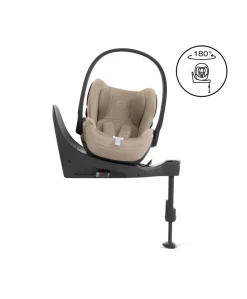 Cybex Cloud T i-Size + Baby Car Seat & Base Bundle – Cozy Beige