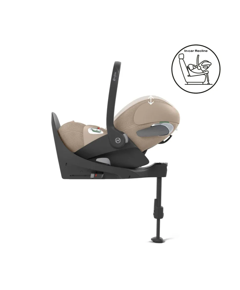 Cybex Cloud T i-Size + Baby Car Seat & Base Bundle – Cozy Beige