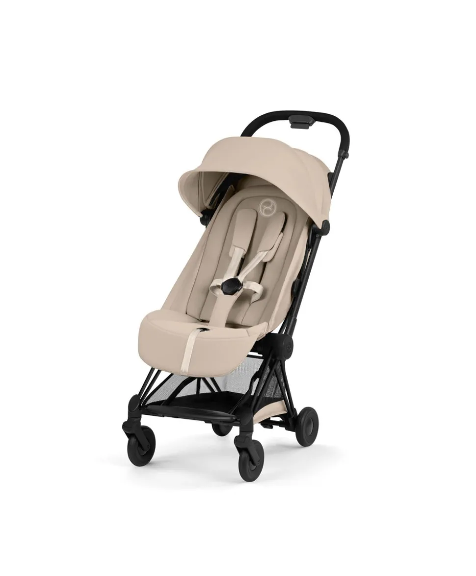 Cybex Coya Pushchair Bundle With Cybex Cloud T i-Size Plus Rotating Baby Car Seat (5 Pieces) - Cozy Beige