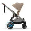 Cybex e-Gazelle S Electric Single to Double Pushchair - Almond Beige