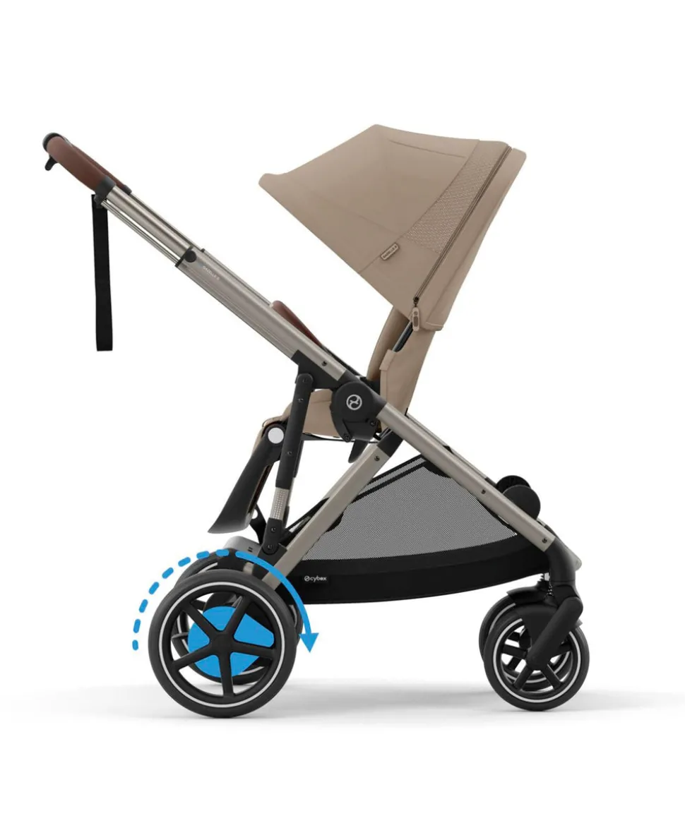 Cybex e-Gazelle S Electric Single to Double Pushchair - Almond Beige
