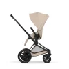 Cybex e-Priam Pushchair Bundle with Cybex Cloud T i-Size & Sirona T i-Size Car Seat - Sepia Black