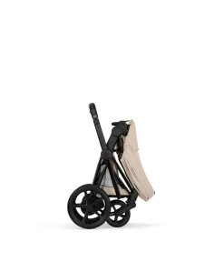 Cybex e-Priam Pushchair & Carrycot Bundle with Cybex Cloud T i-Size Rotating Baby Car Seat & Base - Sepia Black