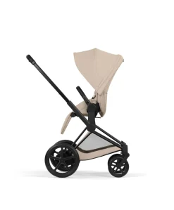 Cybex e-Priam Ultimate Pushchair Bundle with Cybex Cloud T i-Size Rotating Baby Car Seat & Base - Sepia Black