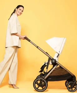 Cybex Gazelle S Pushchair Bundle with Cybex Aton B2 i-Size Car Seat & Base (7 Pieces) - Almond Beige