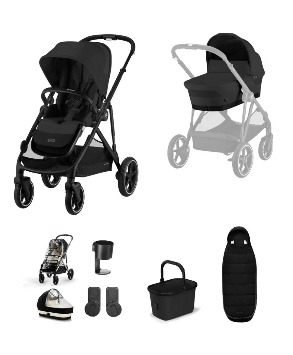 Cybex Gazelle S Pushchair Bundle (5 Pieces) – Black