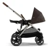 Cybex Gazelle S Pushchair Bundle With Cybex Cloud T i-Size + Baby Car Seat & Base (7 Pieces) - Chocolate Brown