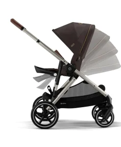 Cybex Gazelle S Twin Pushchair Bundle (12 Pieces) - Chocolate Brown
