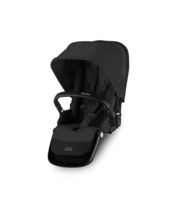 Cybex Gazelle S Twin Pushchair Bundle with Cybex Cloud T i-Size Rotating Baby Car Seat & Base (16 Pieces) - Moon Black