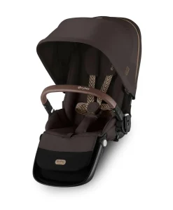 Cybex Gazelle S Twin Pushchair Bundle with Cybex Cloud T i-Size Rotating Baby Car Seat & Base (16 Pieces)- Chocolate Brown