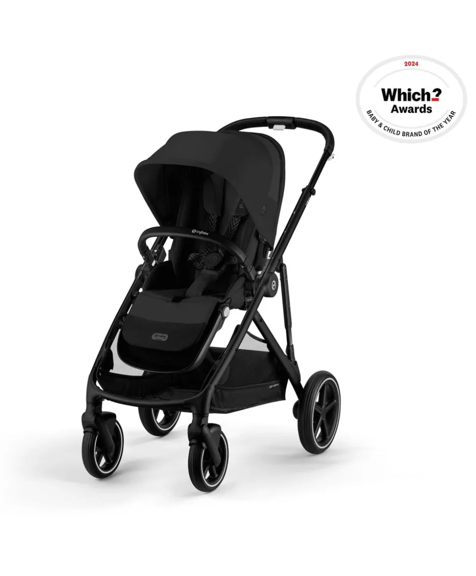 Cybex Gazelle S Twin Pushchair Bundle (12 Pieces) - Moon Black