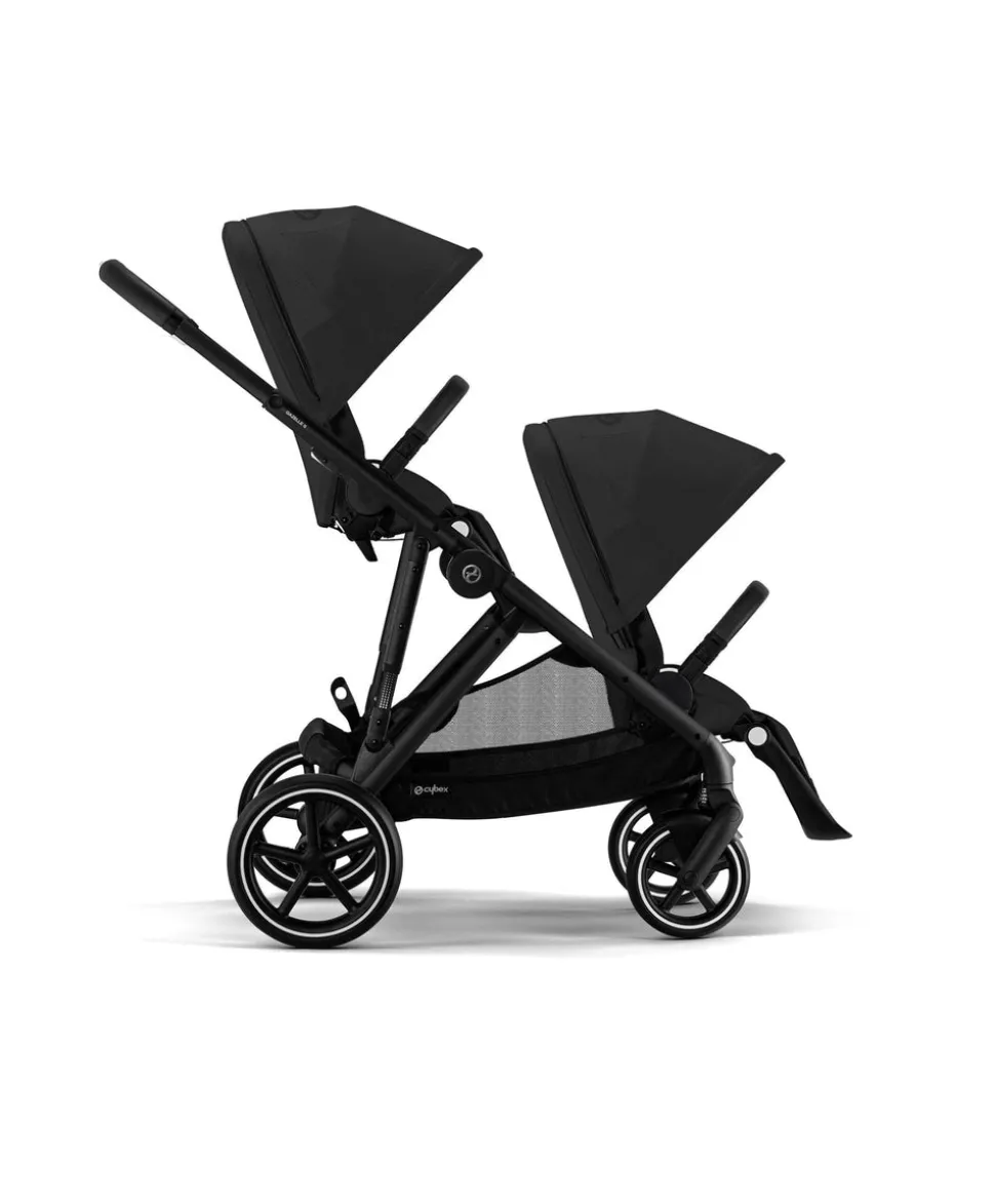 Cybex Gazelle S Twin Pushchair Bundle (12 Pieces) - Moon Black