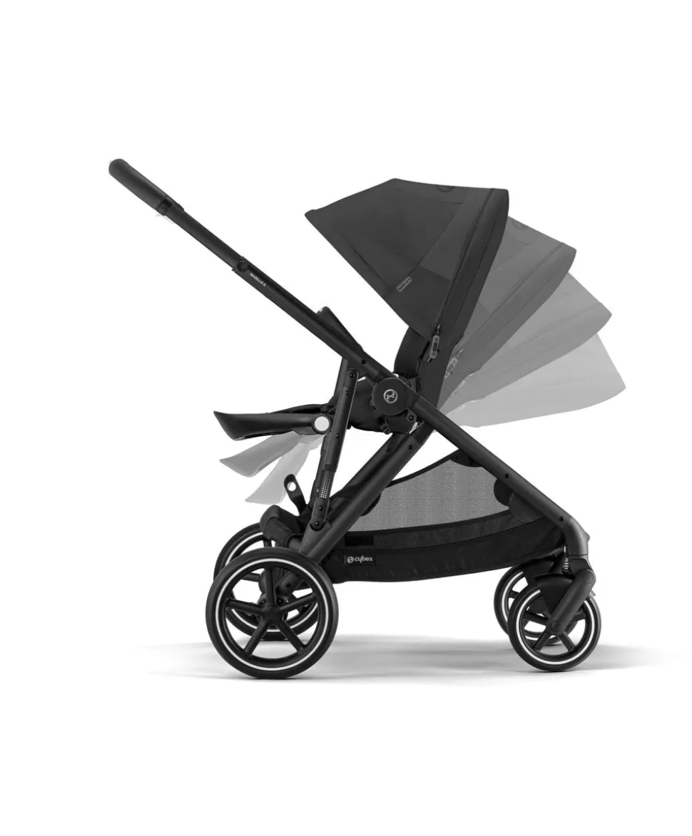 Cybex Gazelle S Twin Pushchair Bundle (12 Pieces) - Moon Black
