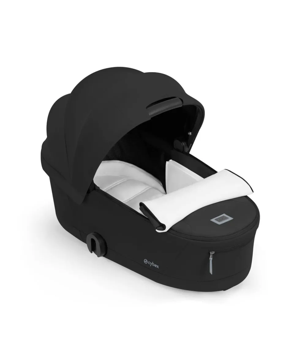 Cybex Priam Pushchair & Carrycot Bundle with Cybex Cloud T i-Size Rotating Baby Car Seat & Base - Sepia Black