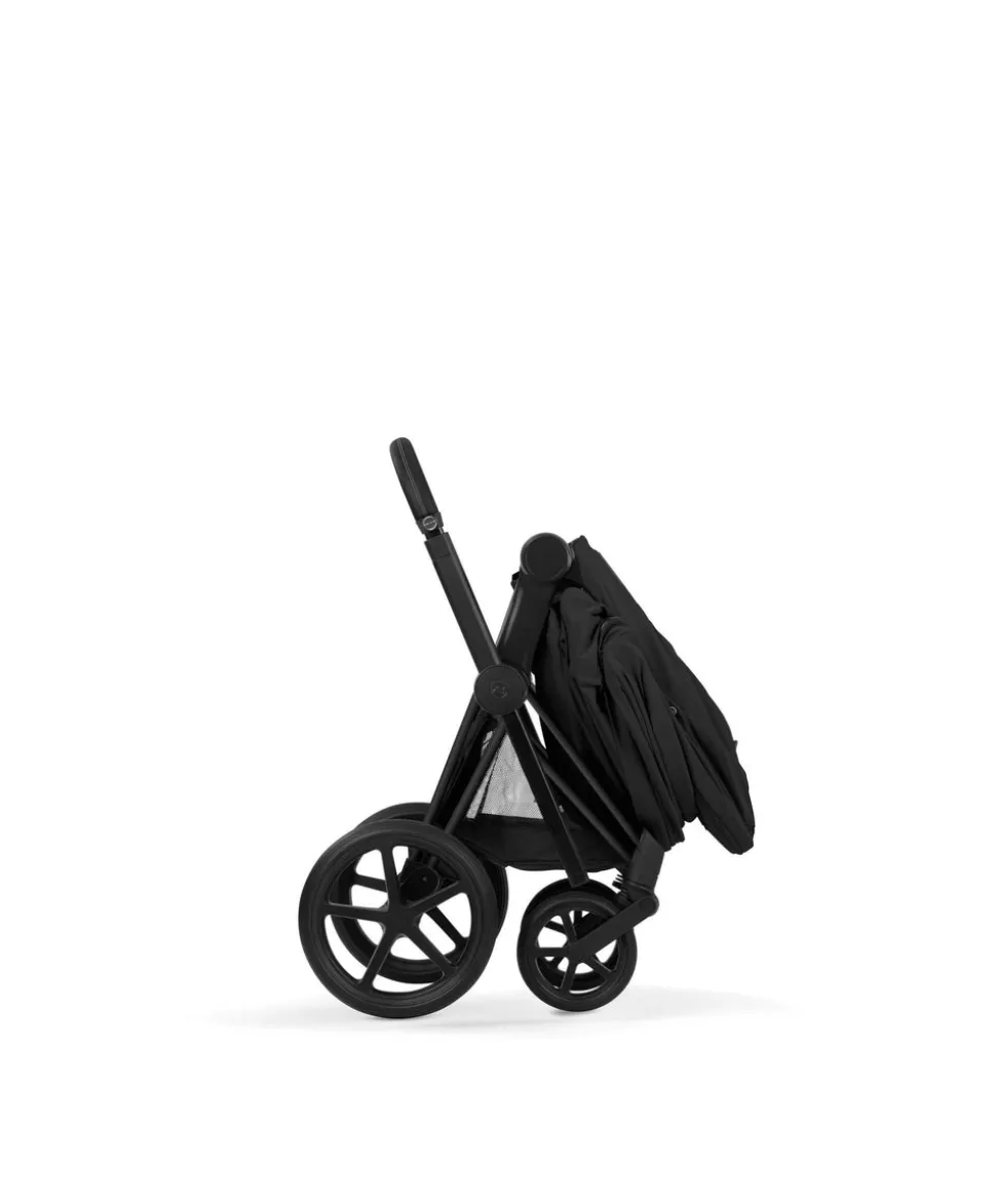 Cybex Priam Pushchair & Carrycot Bundle with Cybex Cloud T i-Size Rotating Baby Car Seat & Base - Sepia Black