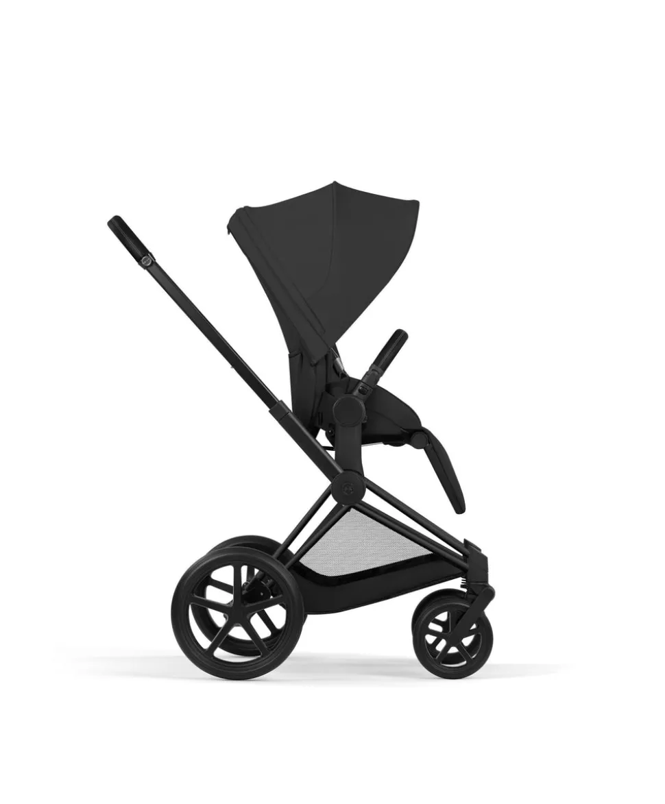 Cybex Priam Pushchair & Carrycot Bundle with Cybex Cloud T i-Size Rotating Baby Car Seat & Base - Sepia Black