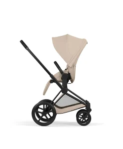 Cybex Priam Ultimate Pushchair Bundle With Cybex Cloud T Plus - Black/Cozy Beige