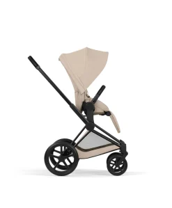 Cybex Priam Ultimate Pushchair Bundle With Cybex Cloud T Plus - Black/Cozy Beige