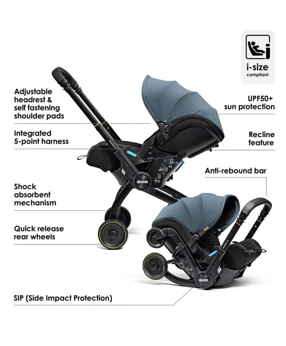 Doona X Car Seat & Stroller - Ocean Blue