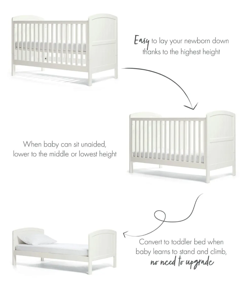 Dover Cotbed - White