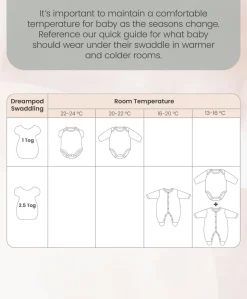 Dreampod Swaddle (1.0 Tog) - Oatmeal