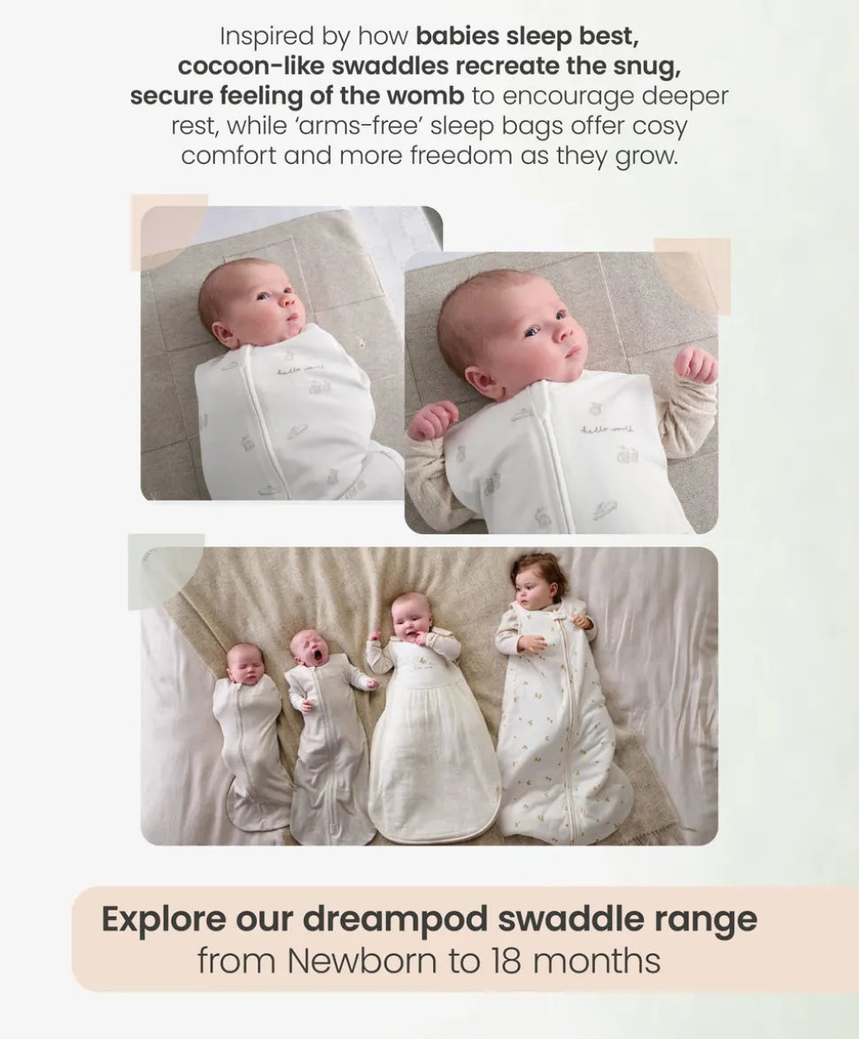 Dreampod Swaddle (1.0 Tog) - Pink