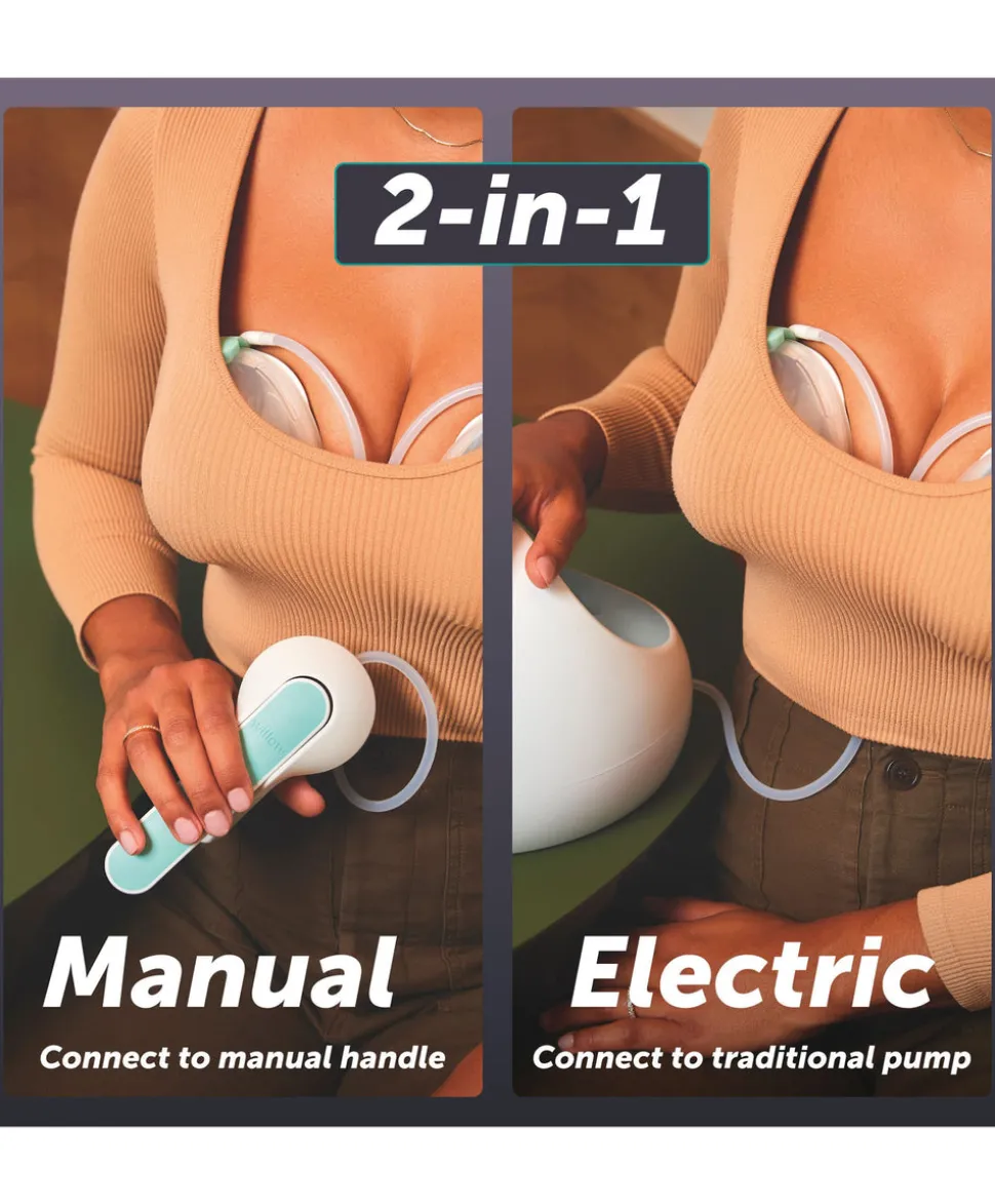 Elvie Wave Double Wearable In-Bra Manual Pump