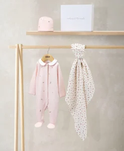 Embroidered All In One, Hat & Blanket Gift Set