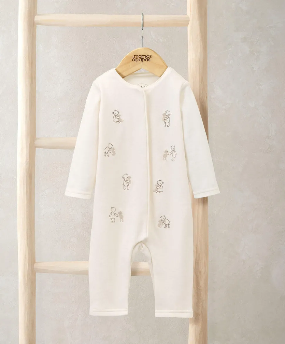 Embroidered Bear Romper