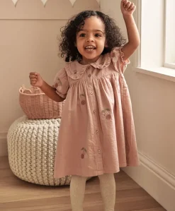 Embroidered Cherry Dress