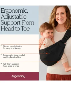 Ergobaby Upsie Sling Carrier- Onyx Black