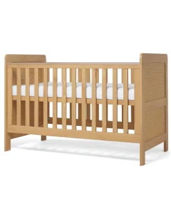 Esna Cotbed & Premium Pocket Spring Cotbed Mattress Bundle - Rattan