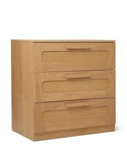 Esna Nursery Bundle with Lua Bedside Crib (6 Piece) – Rattan