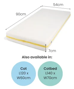 Essential Airflow Fibre Petite Cot Mattress