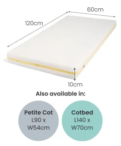 Essential Airflow Fibre Small Cotbed and Cot Mattress