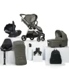 Flip XT³ Pushchair Bundle with Cybex Cloud T Car Seat (8 Pieces) - Harbour Grey