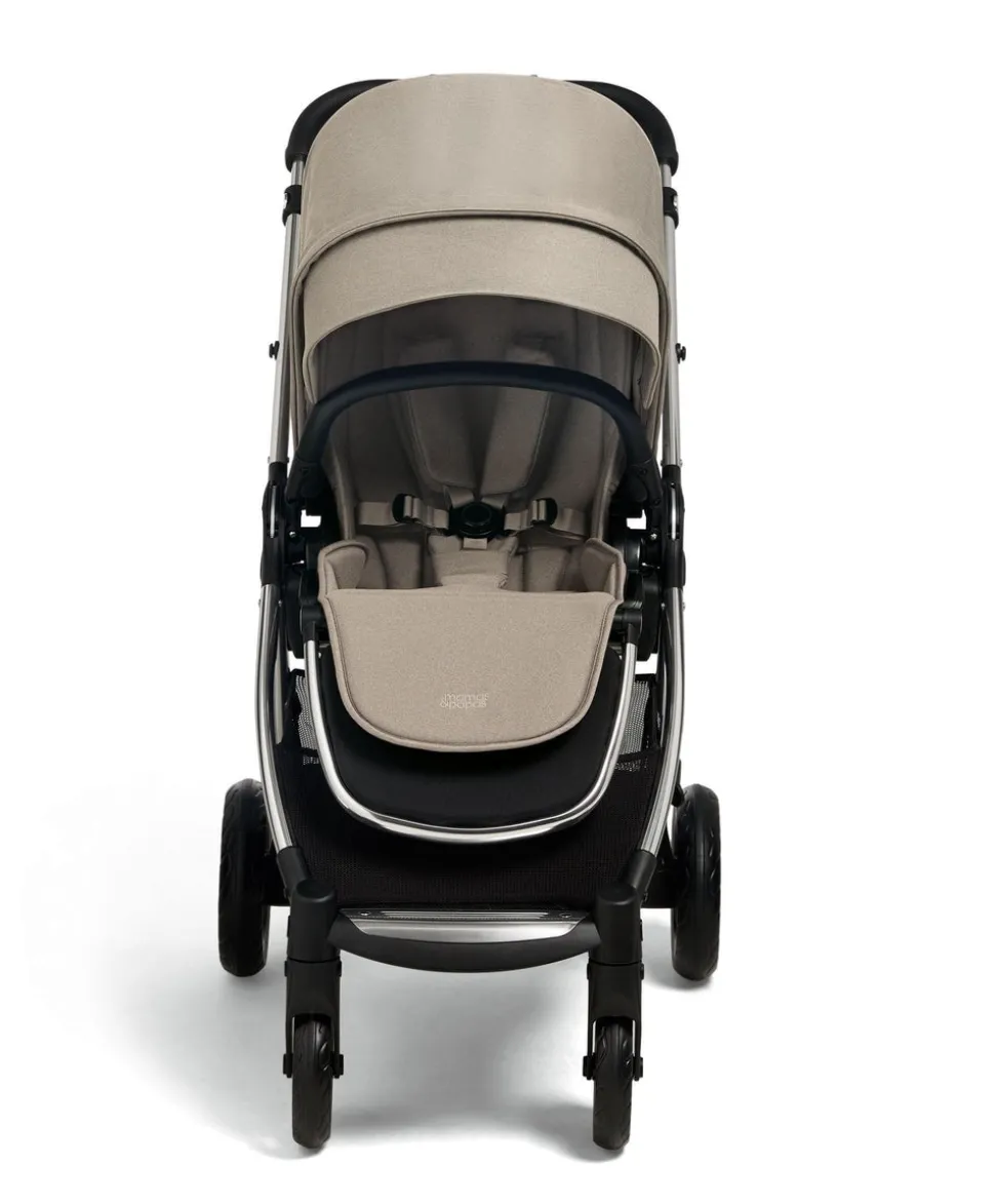 Flip XT³ Pushchair Bundle with Cybex Aton B2 i-Size Car Seat & Base (7 Pieces) - Fawn