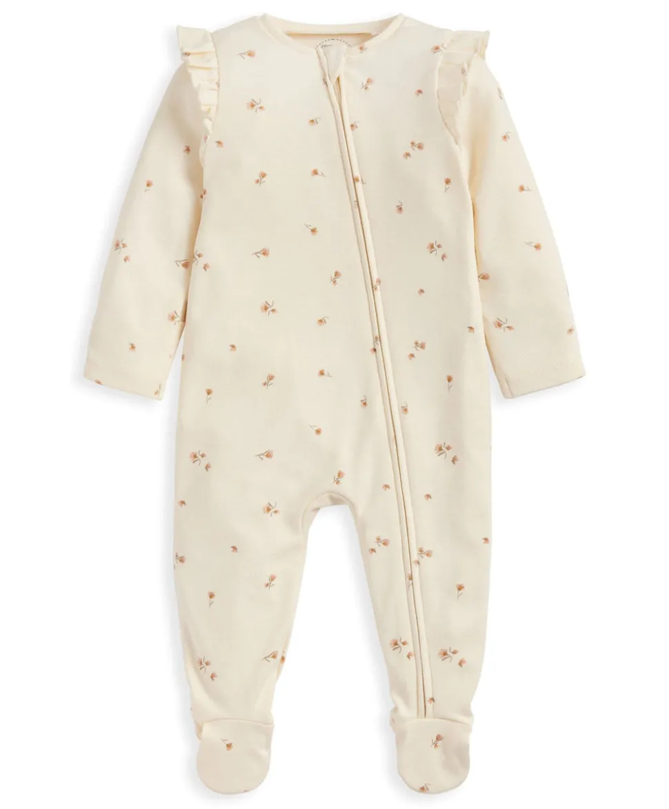 Floral Zip Sleepsuit